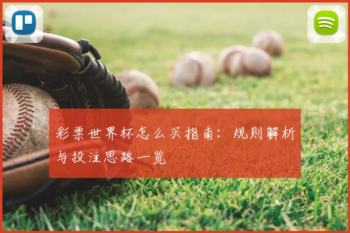 彩票世界杯怎么买指南:规则解析与投注思路一览